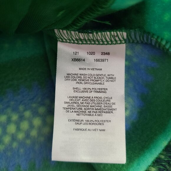 Columbia kids fleece zippered sweater green and black size L 14/16 - Picture 7 of 10